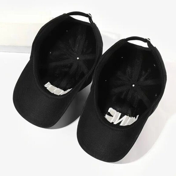 Lot of 2 King & Queen Baseball Cap Black, White Letters, Hip Hop, Party, Stylish - Picture 6 of 8